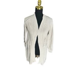Belldini Tan Long Cardigan Sweater Small - Cottagecore Boho Academia Layering